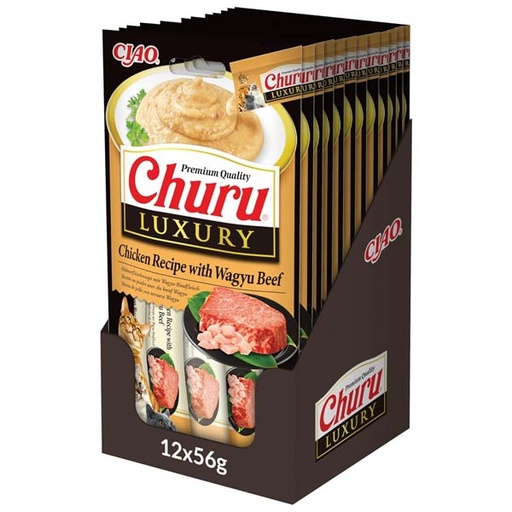 [CHU-IN0654] Churu CAT Luxury Receta de Pollo con Wagyu 12x56g