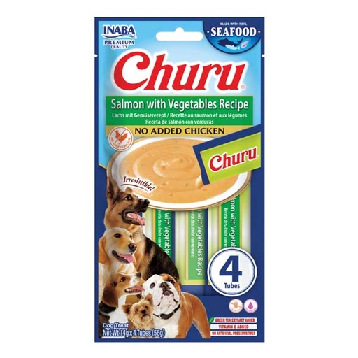 [CHU-IND610] Churu DOG Receta de Salmón con Verduras 12(4x14)