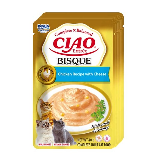 [CHU-IN0224] Churu CAT Bisque Receta de Pollo con queso (12x40)