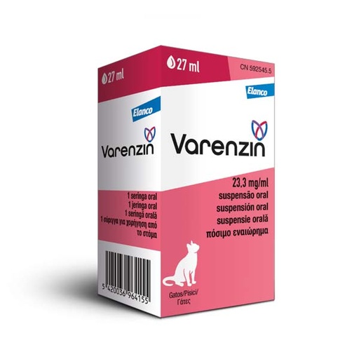 [AH918327HGL] VARENZIN 27ML 25mg/ml sol oral GATOS