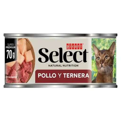 [02833370] WET SELECT CAT Pollo y Ternera 18x70gr