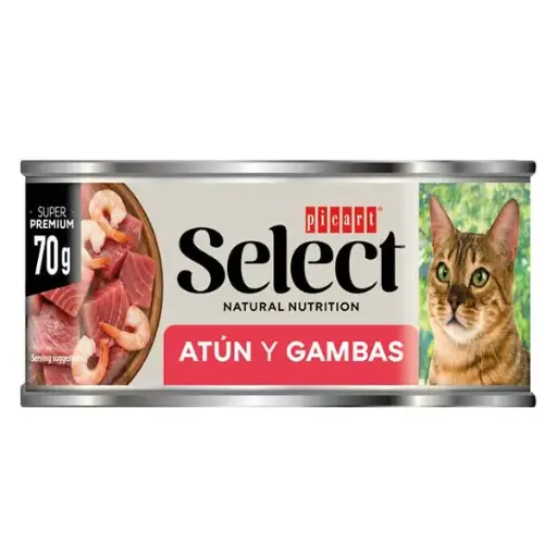 [02832870] WET SELECT CAT Atún y Gambas 18x70gr