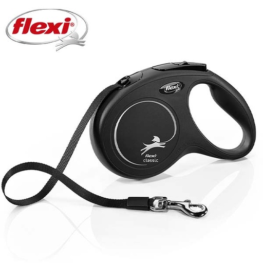 [210002505009] FLEXI CLASSIC M "Cinta" 5m Negro