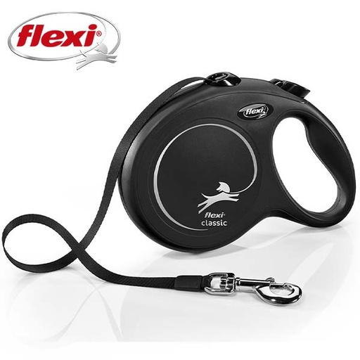 [210005005009] FLEXI CLASSIC L "Cinta" 8m Negro