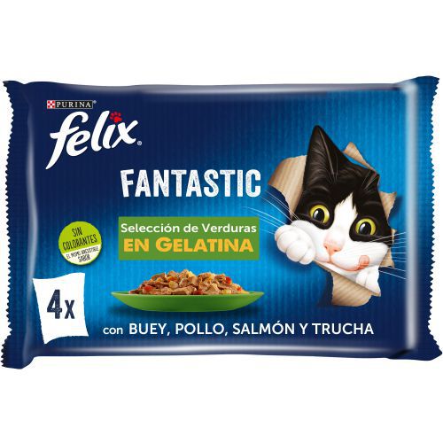 [12480186] FELIX FANTASTIC Selección Verduras 12(4x85g)
