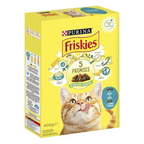 [12460025] FRISKIES Cat Adulto Atún y Verduras 20x400g