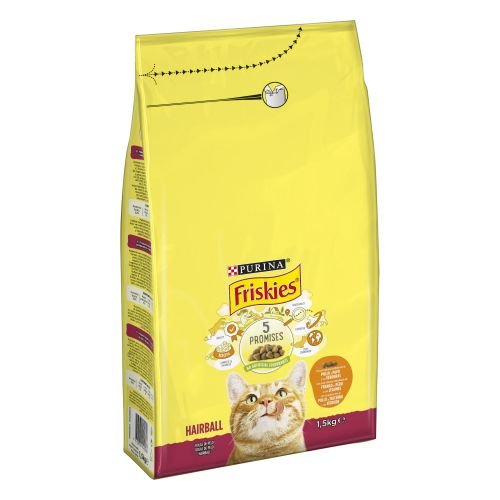 [12460098] FRISKIES Cat Hairball Pollo 1.5kg