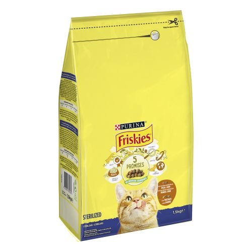 [12459261] FRISKIES Cat Esterilizado Pavo y Verduras 3kg